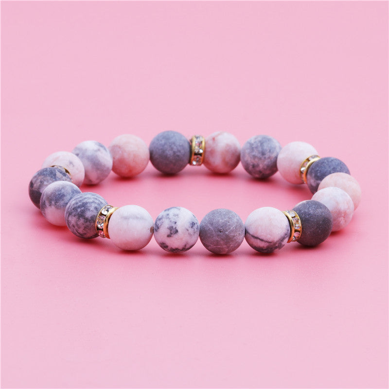 Bulk Bracelet for Women Bracelet Quartz Rose Crystals Strand Stretch Beaded Bracelets Gifts Wholesale