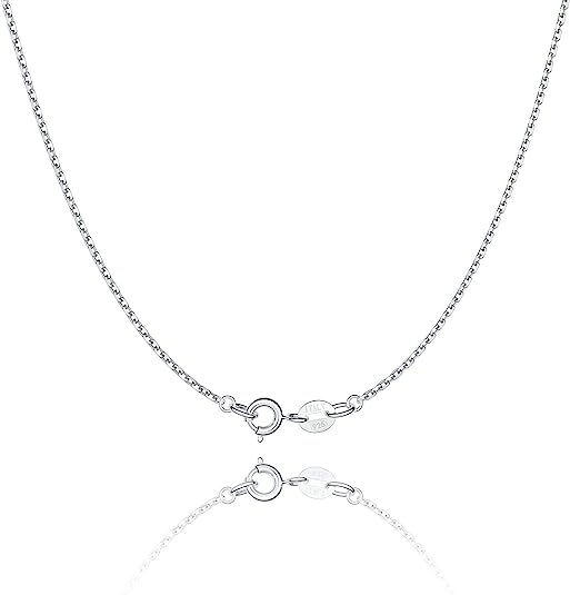 Bulk Silver Chain Necklace for Women Men O-chain Necklace Spring-ring Clasp Necklace Wholesale
