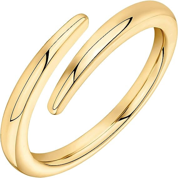 Bulk Rings for Women Gold Plated Open Twisted Ring for Women Wholesale