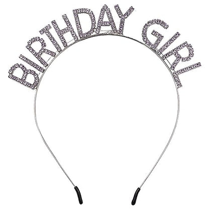 Bulk Headbands Princess Tiara Letter Rhinestone Birthday Headband Crown for Women Girls Happy Birthday Accessories Wholesale