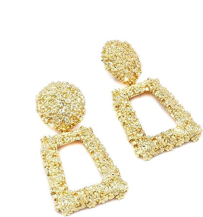 Bulk Rectangle Dangle Earrings Alloy Geometric-shaped Elegant Earrings for Women Gifts Wholesale