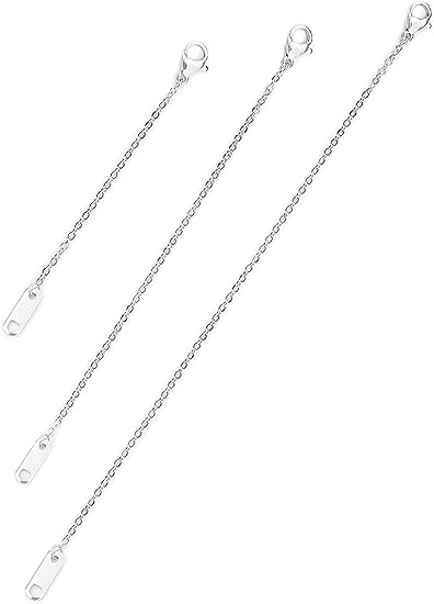 Bulk Necklaces Set for Women 3 Pcs Extender Chain Set Hypoallergenic 2" 4" 6" Stacked Necklaces Wholesale
