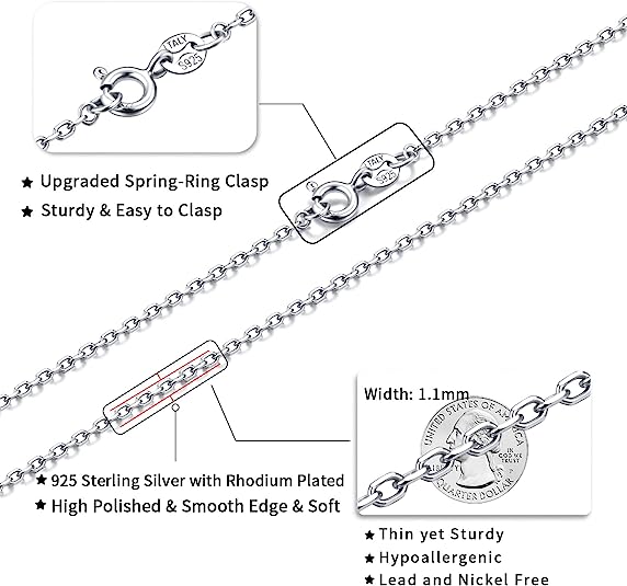Bulk Silver Chain Necklace for Women Men O-chain Necklace Spring-ring Clasp Necklace Wholesale