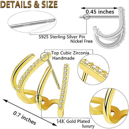Bulk Diamond Earrings Leverback Hoop Stud Earrings for Women Gifts Wholesale