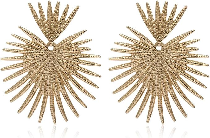 Bulk Heart Dangle Earrings Gold Star Statement Earrings Flower Geometric Exaggerated Earrings Jewelry for Women Girls Wholesale