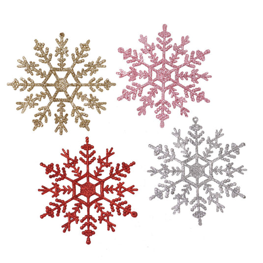 Bulk Christmas Ornaments 2023 4.7" Snowflake Accessories for Christmas Tree Decor Wholesale