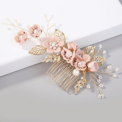Bulk Hair Accessories Korean Flower Hair Comb Hair Clips Women Wedding Accessory Gifts Wholesale