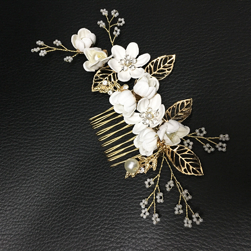 Bulk Hair Accessories Korean Flower Hair Comb Hair Clips Women Wedding Accessory Gifts Wholesale