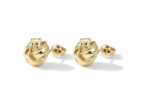 Bulk Korean Style Earrings 14K Gold Plated Sterling Knot Stud Earrings for Women Gifts Wholesale