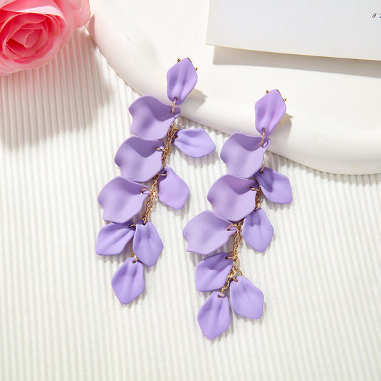 Bulk Flower Earrings Acrylic Women's Drop Earrings Wholesale