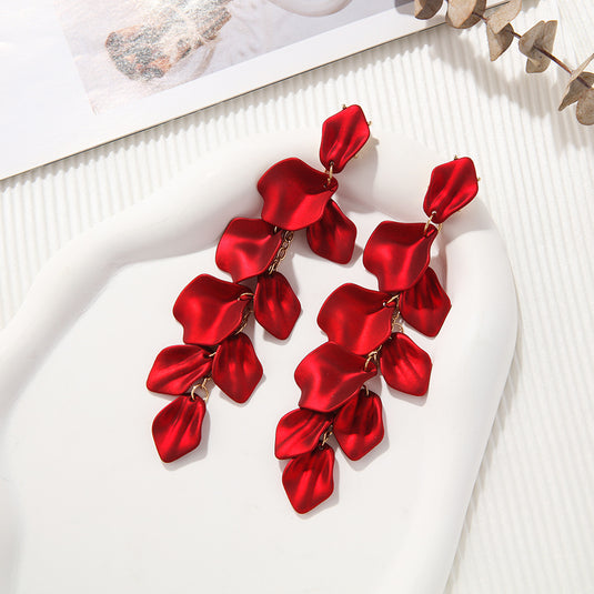 Bulk Flower Earrings Acrylic Women's Drop Earrings Wholesale