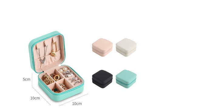 Bulk Jewelry Boxes Leather Portable Mini Jewelry Boxes Gift for Women Girls Wholesale