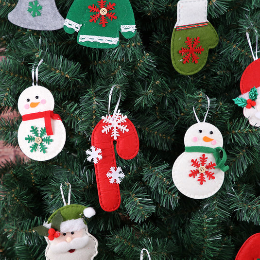 Bulk Christmas Ornaments 2023 12pcs Cartoon Pendant Set for Christmas Tree Decor Wholesale