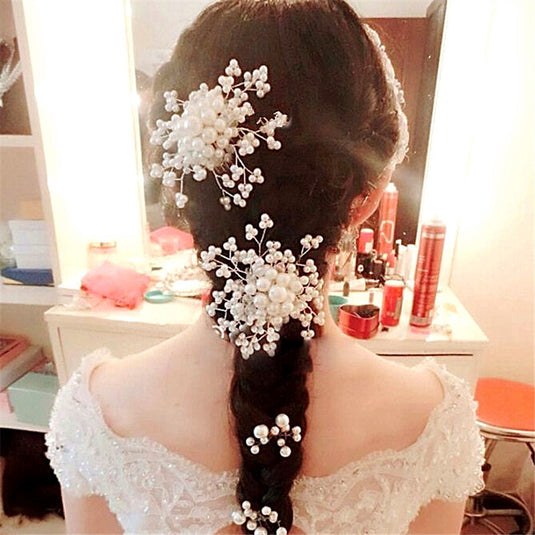 Bulk Hair Accessory for Women Korean Pearl Hair Clip for Bride Wedding Wholesale