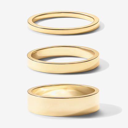 Bulk Rings Women 18K Gold-Plated Stacking Rings Set for Women Wholesale