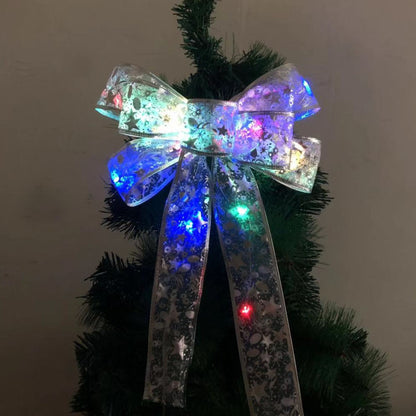 Bulk Christmas 2023 Decorations LED Bow for for Christmas Tree Wholesale