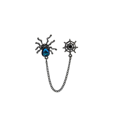 Bulk Halloween 2023 Earrings Women Spider Chain Hollow Ear Clip Wholesale