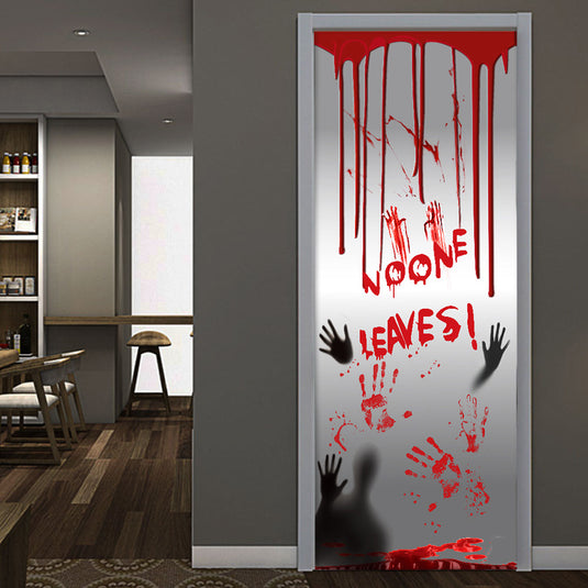 Bulk Halloween 2023 Decorations Horrible Silhouette Sticker for Door Decor Wholesale