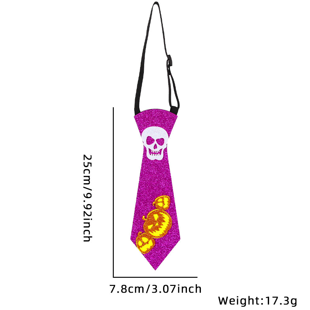 Bulk Halloween 2023 Decorations Skeleton Pumpkin Bat Tie for Party Wholesale